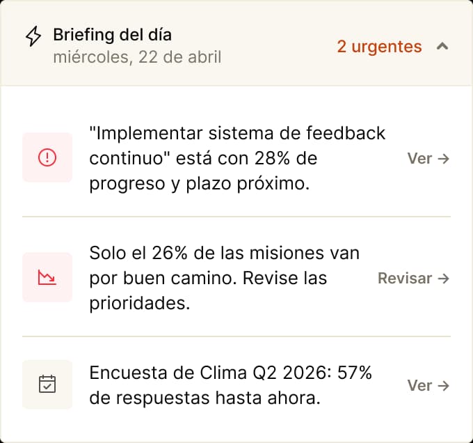 Mockup de la plataforma Bud mostrando la conversación del Bud Coach.