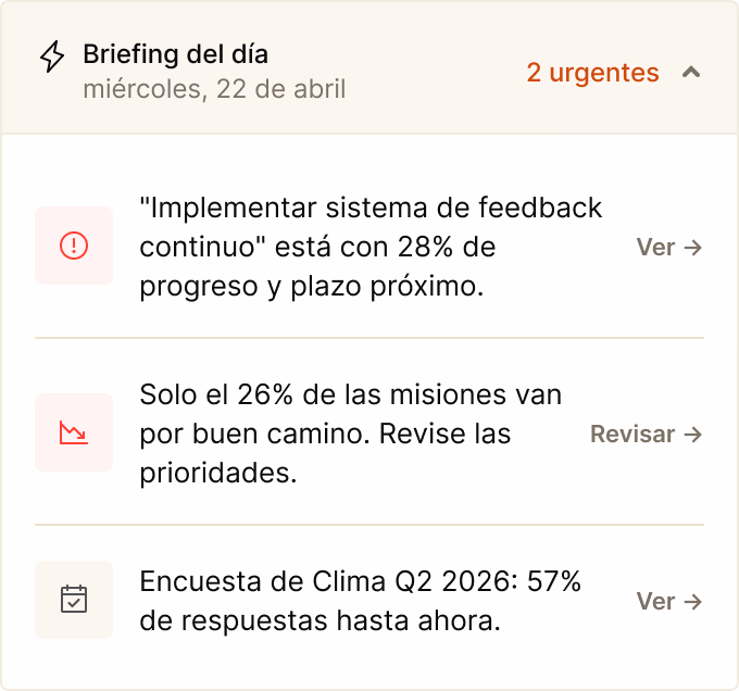 Mockup de la plataforma Bud mostrando la conversación del Bud Coach.